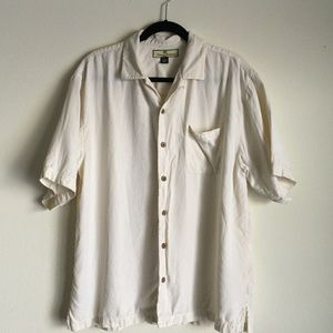 Tommy Bahama 100% Silk Button Down Shirt